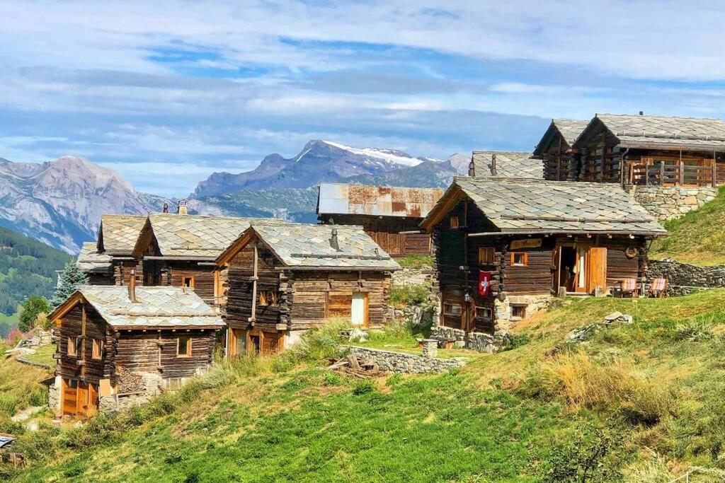 Appartement Le Ver Luisant à Saint-Martin, Val d'Hérens, Valais Exterior foto